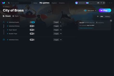 city of brass cheats|City of Brass Cheats and Trainer for Steam .